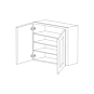 Lexington White Shaker 30x36 Wall Cabinet - RTA thumbnail