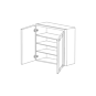 Lacquer White 30x42 Wall Cabinet - RTA thumbnail