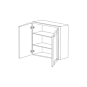 Lexington Grey Shaker 33x30 Wall Cabinet - RTA thumbnail