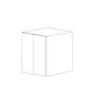 Piano Paint White Gloss 33x42 Wall Cabinet - Assembled thumbnail