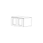 Jersey White Shaker 36x12x24 Wall Cabinet - RTA thumbnail