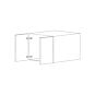 Chic Charcoal Flat Panel 36x12 Wall Cabinet - Assembled thumbnail