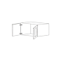 Jersey White Shaker 36x12x24 Wall Cabinet - RTA thumbnail