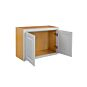 Vintage White Inset 36x12 Wall Cabinet - RTA thumbnail