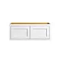 Snow White Inset Shaker 36x12x24 Wall Cabinet - RTA thumbnail