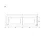 Snow White Inset Shaker 36x12x24 Wall Cabinet - RTA thumbnail