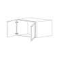 Glossy White 36x15 Wall Cabinet - RTA thumbnail
