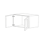 Lexington Grey Shaker 36x15x24 Wall Cabinet - RTA thumbnail