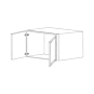 Lacquer White 36x18 Wall Cabinet - RTA thumbnail
