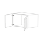 Calypso Grey 36x18x24 Wall Cabinet - Assembled thumbnail