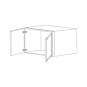 Lexington Espresso Shaker 36x21x12 Wall Cabinet - Assembled thumbnail