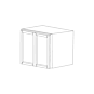 Lexington White Shaker 36x24x12 Wall Cabinet - Assembled thumbnail