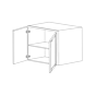Lexington White Shaker 36x24x12 Wall Cabinet - Assembled thumbnail