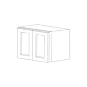Dark Wood 36x24x24 Wall Cabinet - RTA thumbnail