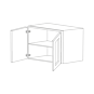 Lexington Grey Shaker 36x24x24 Wall Cabinet - Assembled thumbnail