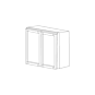 Lexington White Shaker 36x30 Wall Cabinet - RTA thumbnail