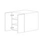 Chic Charcoal Flat Panel 36x30 Wall Cabinet - Assembled thumbnail