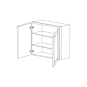 Pale Pine 36x36 Wall Cabinet - RTA thumbnail