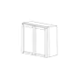 Walnut 36x42 Wall Cabinet - RTA thumbnail