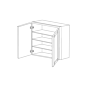 Walnut 36x42 Wall Cabinet - RTA thumbnail