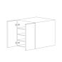Dark Wood 36x42 Wall Cabinet - RTA thumbnail