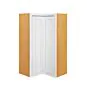 Snow White Inset Shaker 27x30 Bi-Fold Corner Wall Cabinet - RTA thumbnail