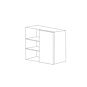 Charcoal Gray Flat Panel 27x36 Wall Blind Corner Cabinet - RTA thumbnail