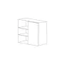 Chic Charcoal Flat Panel 27x42 Wall Blind Corner Cabinet - Assembled thumbnail