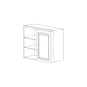 Driftwood Grey 27x30 Blind Corner Wall Cabinet - RTA thumbnail
