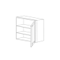 Irvine White Shaker 27x36 Blind Corner Wall Cabinet - Assembled thumbnail