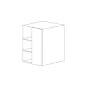 Glossy Gray 30x36 Wall Blind Corner Cabinet - RTA thumbnail
