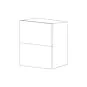 Glossy Gray 36x30 Horizontal Wall Bi-Fold Cabinet - RTA thumbnail