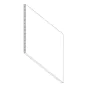 Jersey White Shaker 13x96 Wall Bottom Panel thumbnail