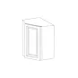 Glossy Gray 24x36 Wall Diagonal Corner Cabinet - RTA thumbnail