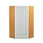 Vintage White Inset 27x30 Wall Diagonal Corner Cabinet - RTA thumbnail