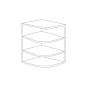 Fresno Grey Shaker 9x30 Wall End Shelf Cabinet - Assembled thumbnail
