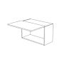 Calypso Grey 30x15 Wall Cabinet with Horizontal Lift Door - RTA thumbnail