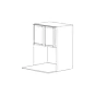 Huntington White Shaker 27x42 Microwave Cabinet RTA thumbnail