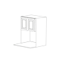 Romona Modern Gray 27x42 Microwave Wall Cabinet - RTA thumbnail