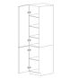 Piano Paint White Gloss 18x96 Utility Cabinet - Assembled thumbnail