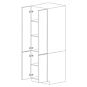 Piano Paint White Gloss 30x90 Utility Cabinet - Assembled thumbnail