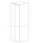 Piano Paint White Gloss 30x96 Utility Cabinet - RTA thumbnail