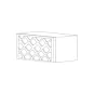 Arcadia Antique White 30x15 Wine Rack Cabinet - RTA thumbnail