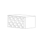 Lexington Grey Shaker 30x12x18 Wine Rack - Assembled thumbnail