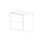 Lucca 36" Two Drawer Base Cabinet - White Melamine Box - RTA thumbnail