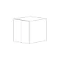 Lucca 36x21x24 Wall Cabinet - White Melamine Box - RTA thumbnail