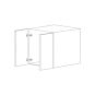 Lucca 36x21x24 Wall Cabinet - White Melamine Box - RTA thumbnail