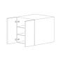 Bella 36x30 Wall Cabinet - White Melamine Box - RTA thumbnail