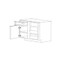 Carolina Hickory Shaker 42/45 Base Blind Corner Cabinet - RTA thumbnail
