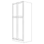 Brooklyn Slim White Shaker 30x84 Utility Cabinet - RTA thumbnail